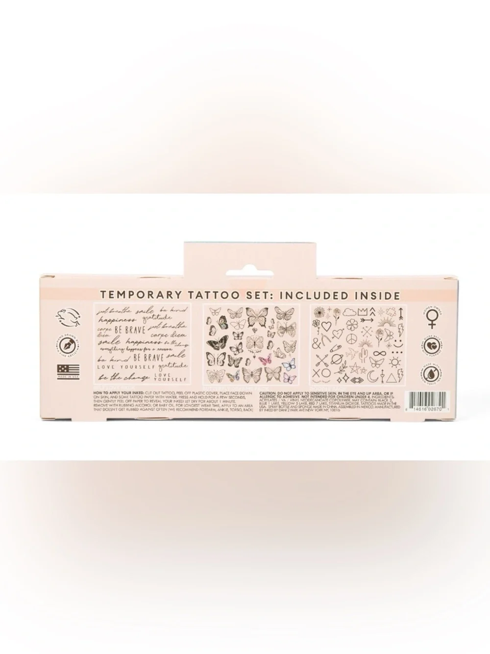 Inked by Dani Temporary Tattoo Set